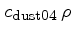 $c_{\rm dust04} \rho$