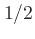 $1/2$