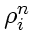 $\rho_i^n$