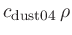 $c_{\rm dust04} \rho$