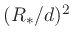 $(R_{*}/d)^2$