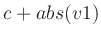 $\cs +abs(\V {1})$