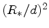 $(R_{*}/d)^2$