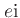 $e{\rm i}$