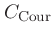 $C_\mathrm{Cour}$