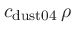 $c_{\rm dust04} \rho$