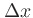 $\Delta x$