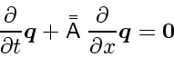 \begin{displaymath}
\;\! \frac{\partial }{\partial t} \ensuremath{\mathchoice{\...
...th$\scriptstyle 0$}}
{\mbox{\boldmath$\scriptscriptstyle 0$}}}
\end{displaymath}