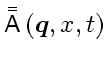 \bgroup\color{DEFcolor}$\bar{\bar{\ensuremath{\mathsf{A}}}} \left( \ensuremath{\...
...scriptstyle q$}}
{\mbox{\boldmath$\scriptscriptstyle q$}}}, x, t \right)$\egroup