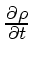 \bgroup\color{DEFcolor}$ \frac{\partial \rho}{\partial t} $\egroup